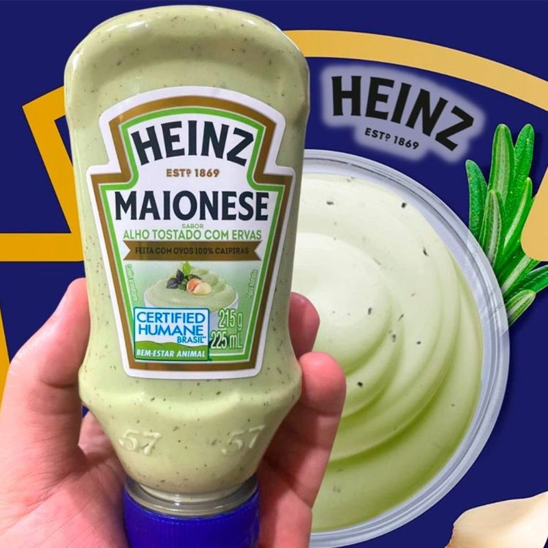 HEINZ Maionese de alho c/ervas 215 g (Pacote de 1) na Amazon