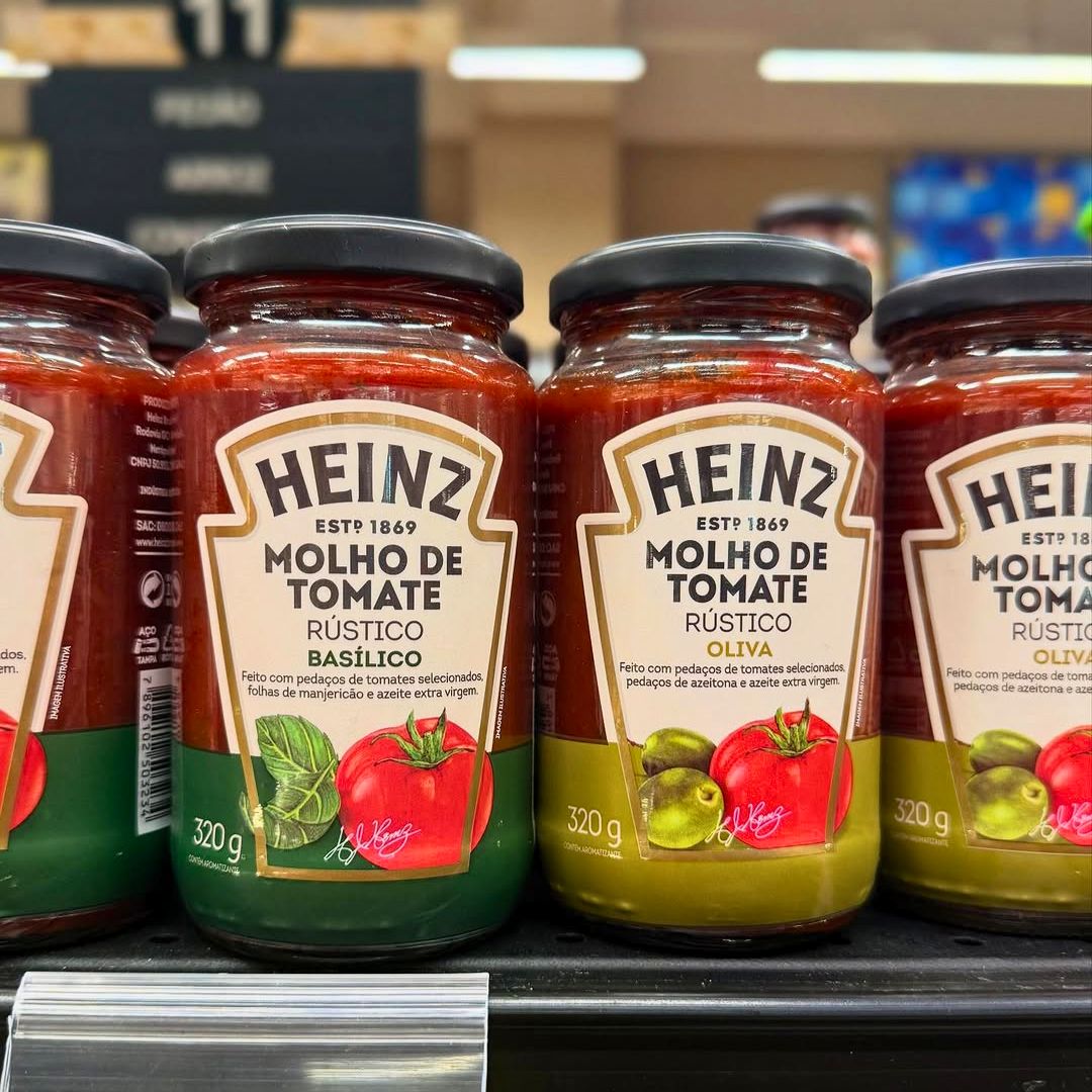 Heinz Molho de Tomate Rústico Oliva em vidro, 320G na Amazon