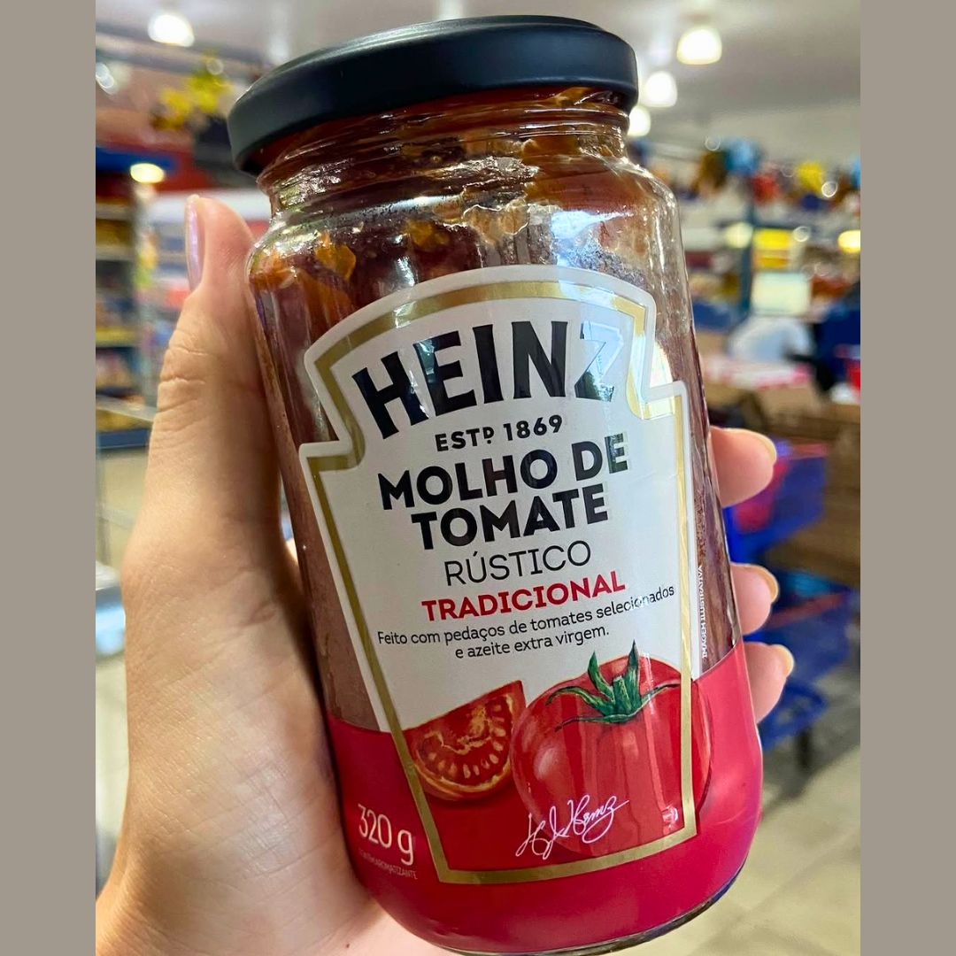 Heinz Molho de Tomate Rústico Tradicional em vidro, 320G na Amazon