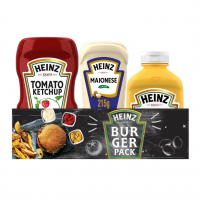 Heinz Pack Hamburguer Ketchup 397G + Maionese 215G + Mostarda 255gG na Amazon