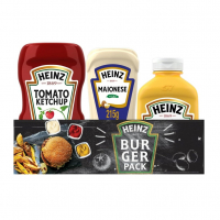 Heinz Pack Hamburguer Ketchup 397G + Maionese 215G + Mostarda 255gG na Amazon