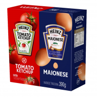 Heinz Pack Ketchup 397G + Maionese 390G na Amazon