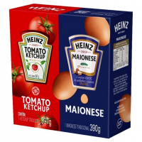 Heinz Pack Ketchup 397G + Maionese 390G na Amazon