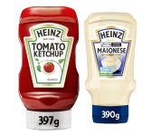 Heinz Pack Ketchup 397G + Maionese 390G na Amazon