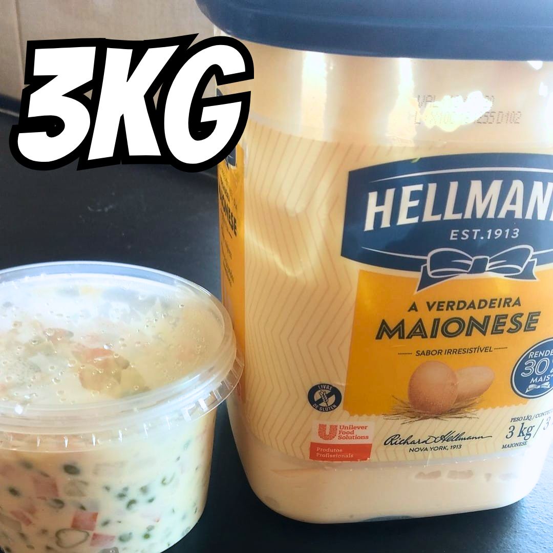 Hellmann’s maionese Tradicional 3kg na Amazon
