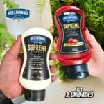 Hellmann’s Supreme Kit Ketchup 390g + Maionese 330g na Amazon