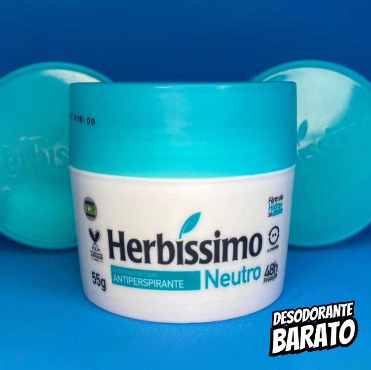 Herbissimo Desodorante em Creme Antiperspirante Neutro, 55 Gramas na Amazon