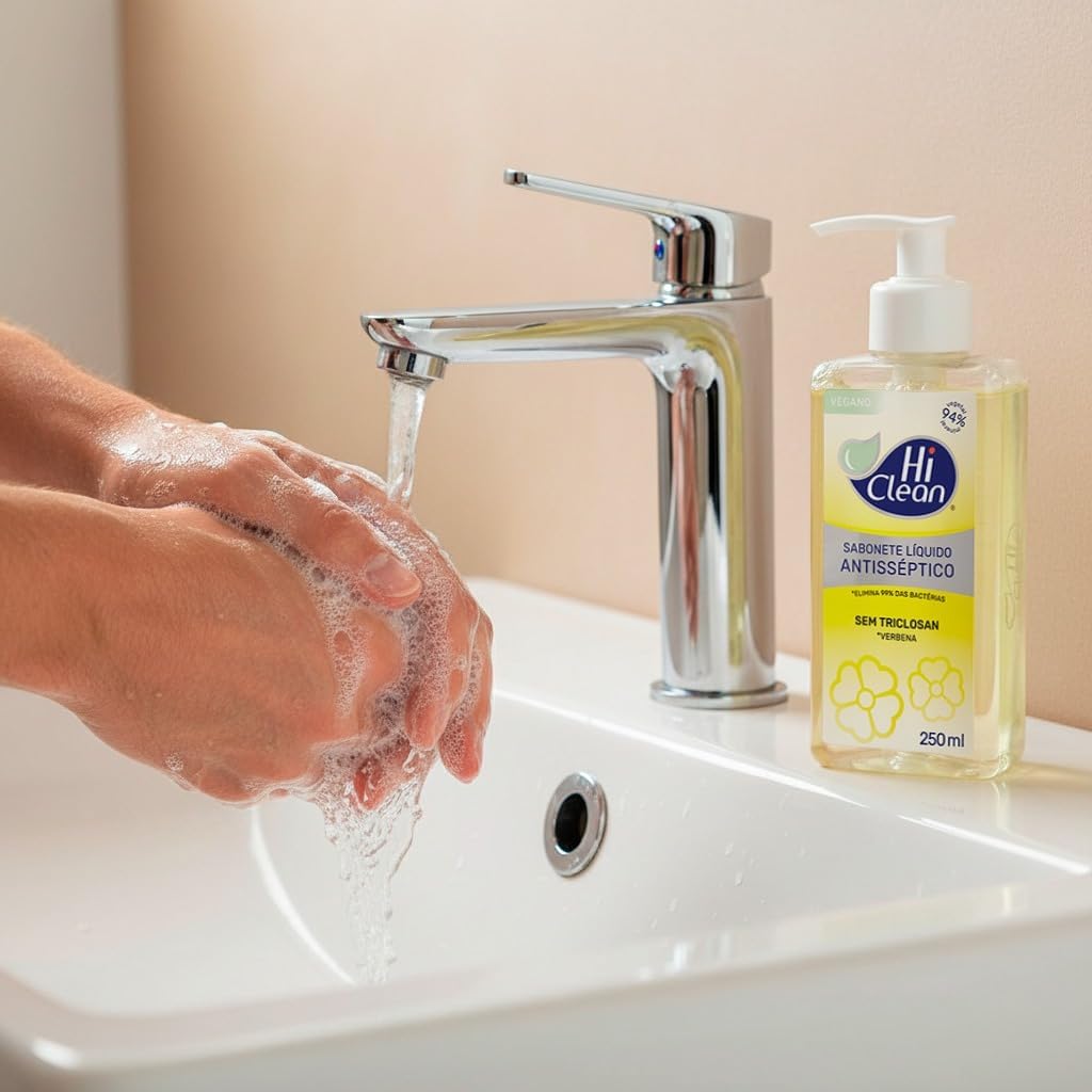 Hi Clean Sabonete Líquido Antisséptico Para Corpo E Mãos Vegano Sem Triclosan 94% Vegetal E Mineral Verbena 250Ml na Amazon Hi Clean Sabonete Líquido Antisséptico Para Corpo E Mãos Vegano Sem Triclosan 94% Vegetal E Mineral Verbena 250Ml na Amazon
