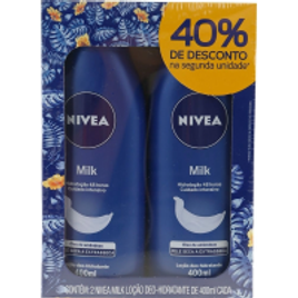 Hidratante Desodorante Nivea Milk 400ml - 2 Unidades na Americanas