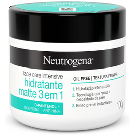 Hidratante Facial Neutrogena Face Care Intensive Matte 3 em 1 - 100g na Amazon
