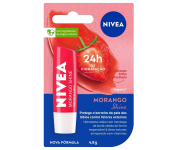 Hidratante Labial NIVEA Morango Shine 4,8g na Amazon