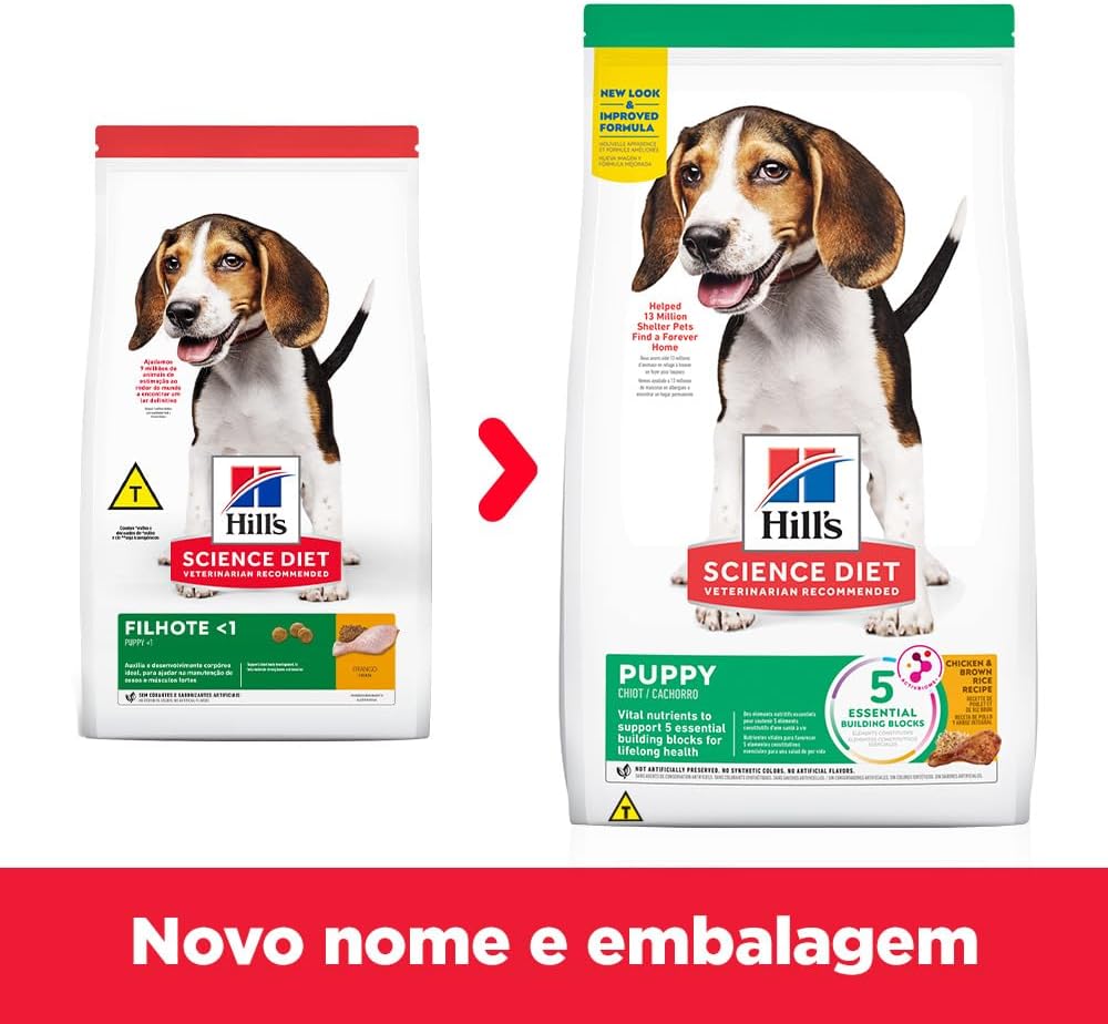 Hill’s Science Diet, Ração, Cães Filhotes, Frango, 7,03 kg na Amazon