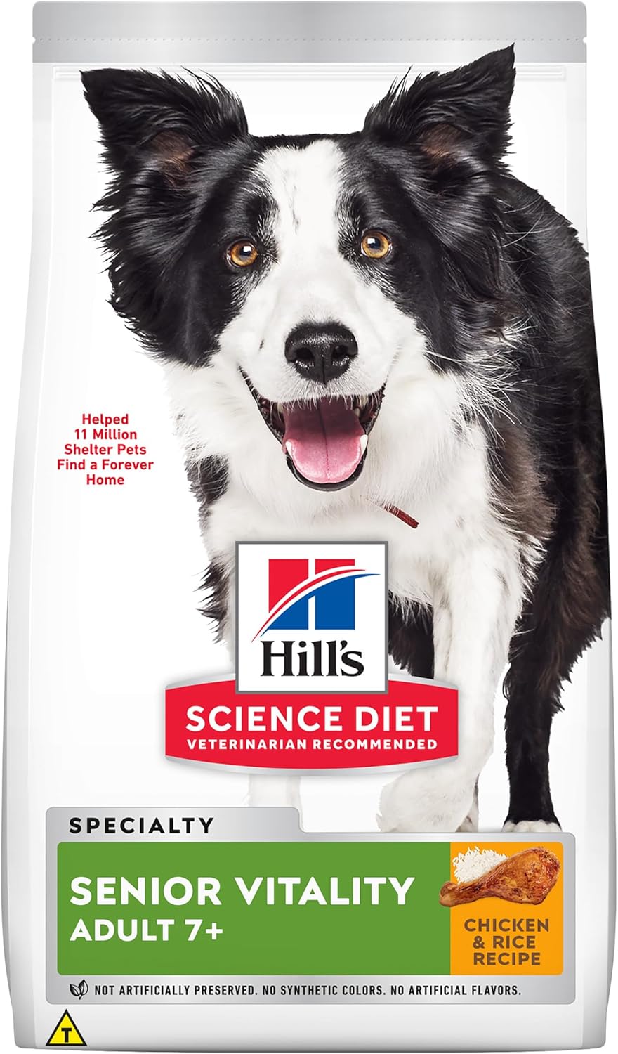 Hill's Science Diet, Ração, Cães Idosos, Vitalidade Sênior, Frango, 1,5 kg na Amazon