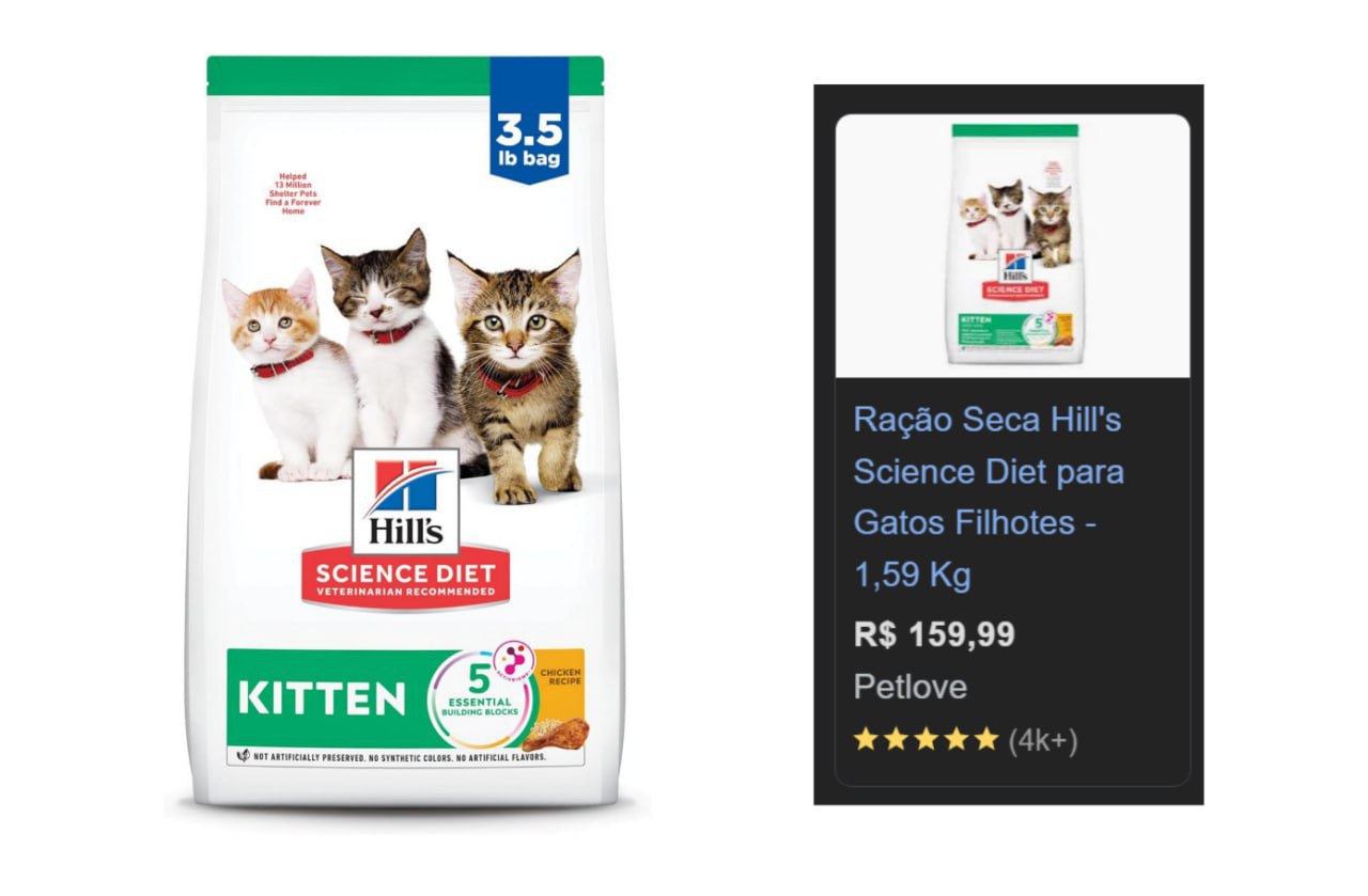 Hill’s Science Diet, Ração, Gatos Filhotes, Frango, 1,58 kg na Amazon