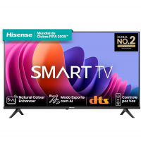 Hisense Smart TV FHD 40" Polegadas 40A4N Com DTS Virtual X, Game E Sports Mode, Controle Por Voz, Share To TV E Compatível Com Alexa na Amazon