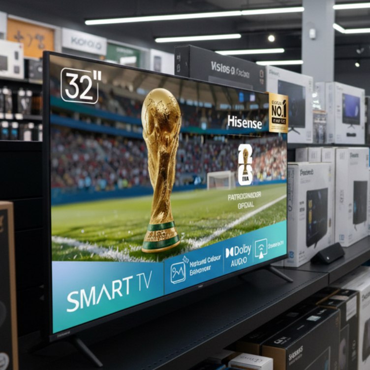 Hisense Smart TV HD 32″ Polegadas 32A4NV com HDR10, DTS Virtual X, Compatibilidade Alexa e Google Home na Amazon