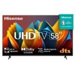 Hisense Smart TV UHD 4K 58 Polegadas 58A6K HDR10+ Dolby Vision Controle por Voz Compatível com Alexa na Carrefour