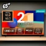 Hisense Smart TV UHD 4K DLED 65″ Polegadas 65A6K com HDR10+ Dolby Vision Game Mode Controle por Voz Alexa Built-In AirPlay na Amazon