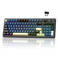 Hivento Teclado Mecânico, 2.4GHz/USB-C/BT5.0, Retroiluminação RGB,Teclado Sem Fio na Amazon