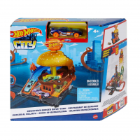 Hot Wheels City Pista De Brinquedo Hamburgueria Para Crianças A Partir De 4 Anos na Amazon