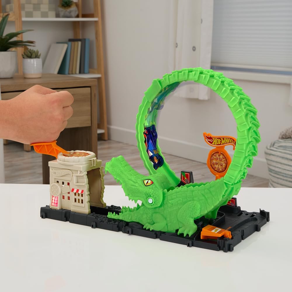 Hot Wheels City Pista de Brinquedo Nemesis Crocodilo na Amazon