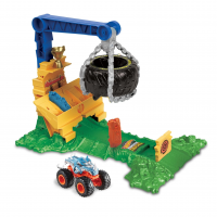 Hot Wheels, Monster Trucks, Arena Reta Demolição Na Selva na Amazon