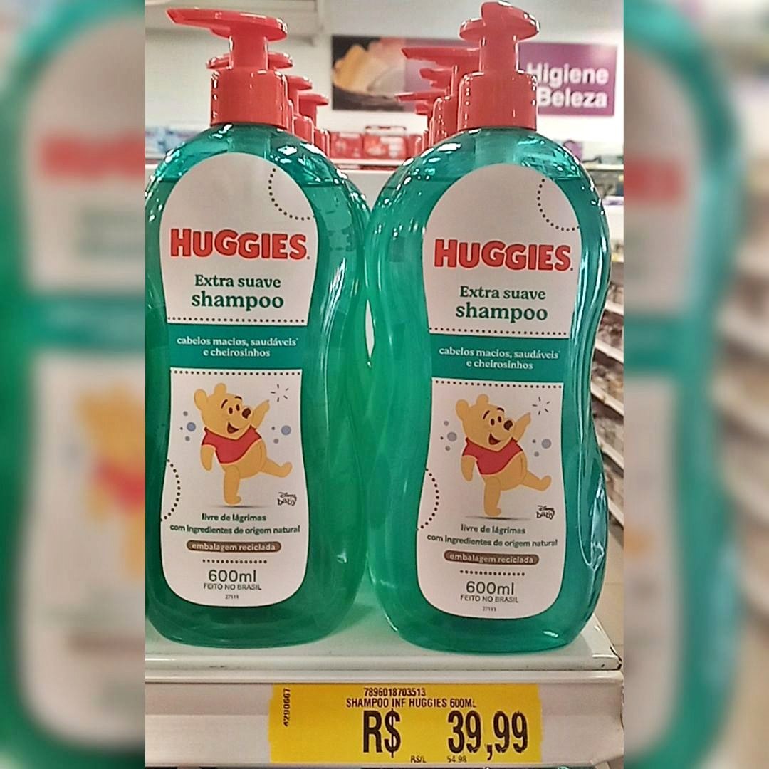 Huggies Extra Suave – Shampoo Infantil, 600ml na Amazon