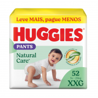 Huggies Fralda Pants Premium Natural Care XXG - 52 Un na Amazon