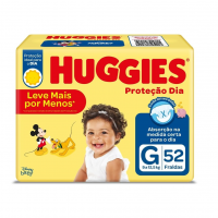 Huggies Fralda Proteção Dia Tam. G - 52 Fraldas na Amazon