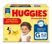 Huggies Fralda Proteção Dia Tam. G – 52 fraldas na Amazon