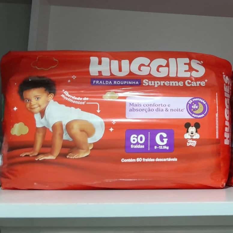 Huggies Fralda Roupinha Supreme Care G 60 Un na Amazon