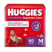 Huggies Fralda Roupinha Supreme Care M 80 Un na Amazon