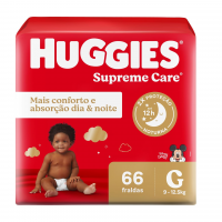 Huggies Fralda Supreme Care G 66 Un na Amazon
