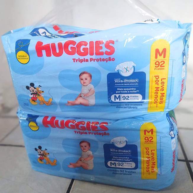 Huggies Fralda Tripla Proteção Hiper M, 92 Fraldas na Amazon