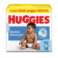 Huggies Fralda Tripla Proteção M 92 Un na Amazon