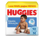 Huggies Fralda Tripla Proteção M 92un na Amazon