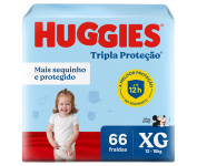 Huggies Fralda Tripla Proteção XG 66 Un na Amazon