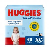Huggies Fralda Tripla Proteção XG 66 Un na Amazon
