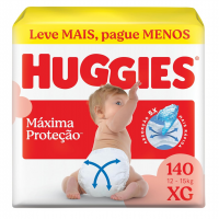 Huggies Supreme Care Fralda Descartável, Tecnologia Xtra-Flex, Canais Em X, Máxima Proteção, XG, 140 Unidades na Amazon