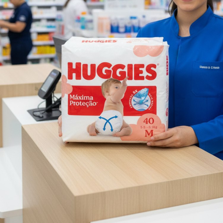 Huggies Supreme Care M – Fraldas, Tamanho M (5,5 a 9,5 kg), 40 Unidades na Amazon