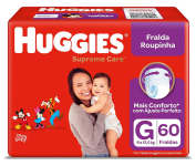 Huggies Supreme Care – Fralda, Roupinha G, 60 fraldas na Amazon