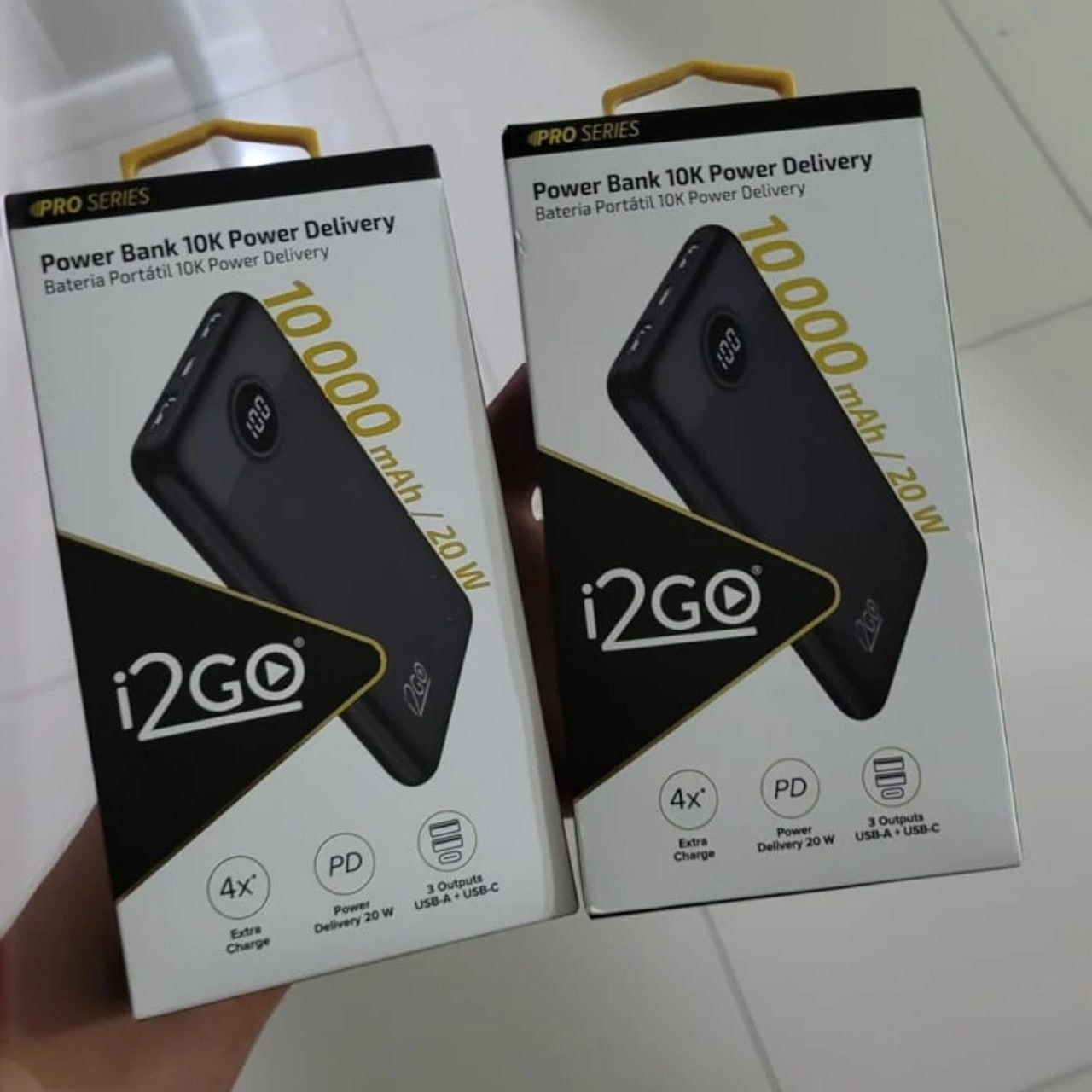 I2GO, Carregador Portátil (Power Bank) Ultra Rápido 10000mAh, Power Delivery 20W, 2 Saídas USB + 1 Saída/Entrada USB-C, Preto, i2GO PRO na Amazon