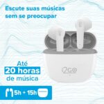 I2GO, Fone De Ouvido, TWS, Bluetooth, 20 Horas totais de Bateria, ENC, Air Sound Go 2.0, Branco, i2GO PRO na Amazon