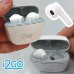 I2GO, Fone De Ouvido, TWS, Bluetooth, 20 Horas totais de Bateria, ENC, Air Sound Go 2.0, Branco, i2GO PRO na Amazon