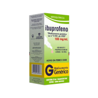 Ibuprofeno 100mg/ml Sabor Morango Suspensão Oral Gotas 20ml Genérico Medquímica na Pague Menos