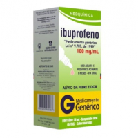 Ibuprofeno 100mg/ml Sabor Morango Suspensão Oral Gotas 20ml na Pague Menos