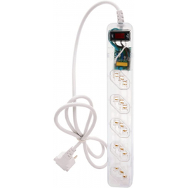 iClamper Energia 5 Tomadas - Filtro de Linha + DPS - Transparente na Amazon
