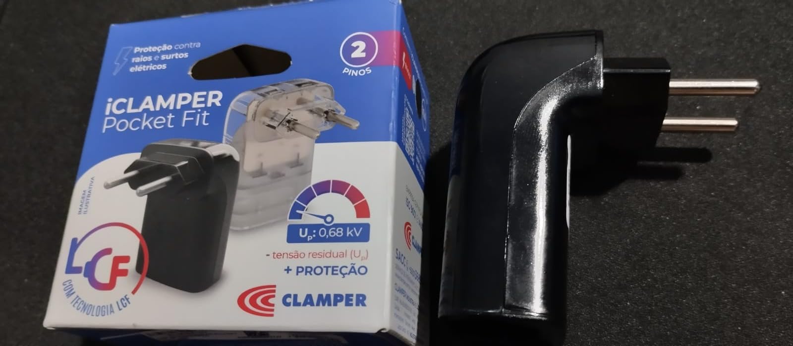 iCLAMPER Pocket Fit 2P 10A Preto na Amazon