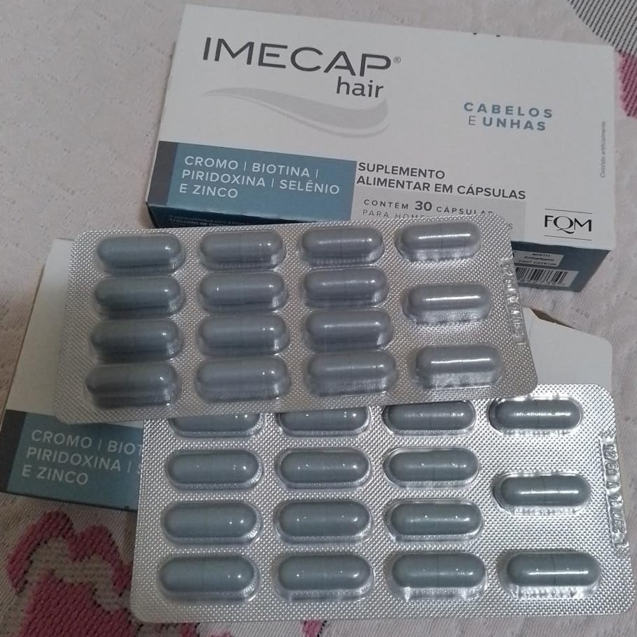 Imecap Hair 30 Cápsulas – Vitaminas para Cabelos e Unhas com Biotina na Amazon