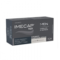 Imecap Hair Men 60 Cápsulas - Suplemento Para Cabelos & Barbas Masculinas na Pague Menos